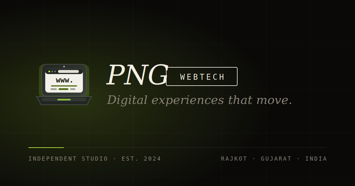 PNG Webtech Solutions — Digital Experiences That Move